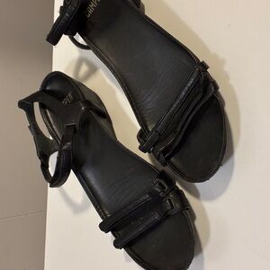 Camper Black Strappy Sandals
